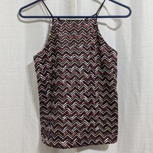 NWT Topshop Multicolor Chevron Sequin Dress